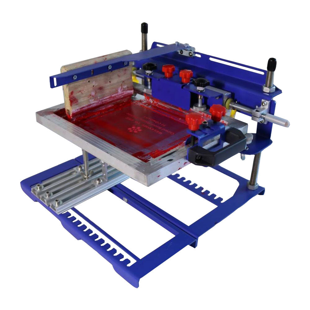 7.9" x 5.9" Manual Cylinder Curved Screen Printing Press for Cup / Mug / Bottle (Diameter:6.7")