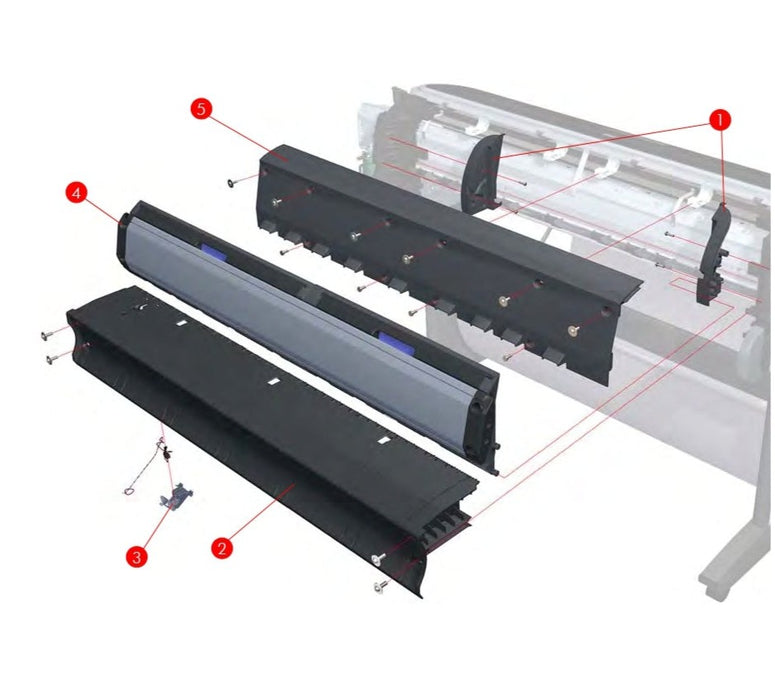 Clean Out Assembly for the HP DesignJet Z2600, Z3100, Z3200, Z2100, T1100, T1120, T610, T770, T790 24-inch Series (Q6683-67802)