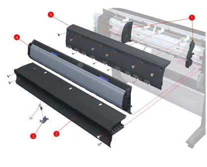Rear Tray Assembly for the HP DesignJet T1100, T610, Z3200 44-inch plotters (Q6687-60058)