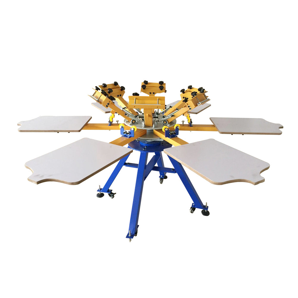 6 Color Silk Screen Printing Kit Silk Screen Printer &amp; Press Tools Materials (SPK-RD-KIT-019)