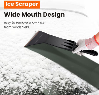 Tint Tools Bulldozer Squeegee Kit, Black Bulldozer Squeegee &amp; Scrubber Paddle Scraper with Spare Scouring Pads for Windshield Cleaning Window Film Installing, Long Handle Tint Tools