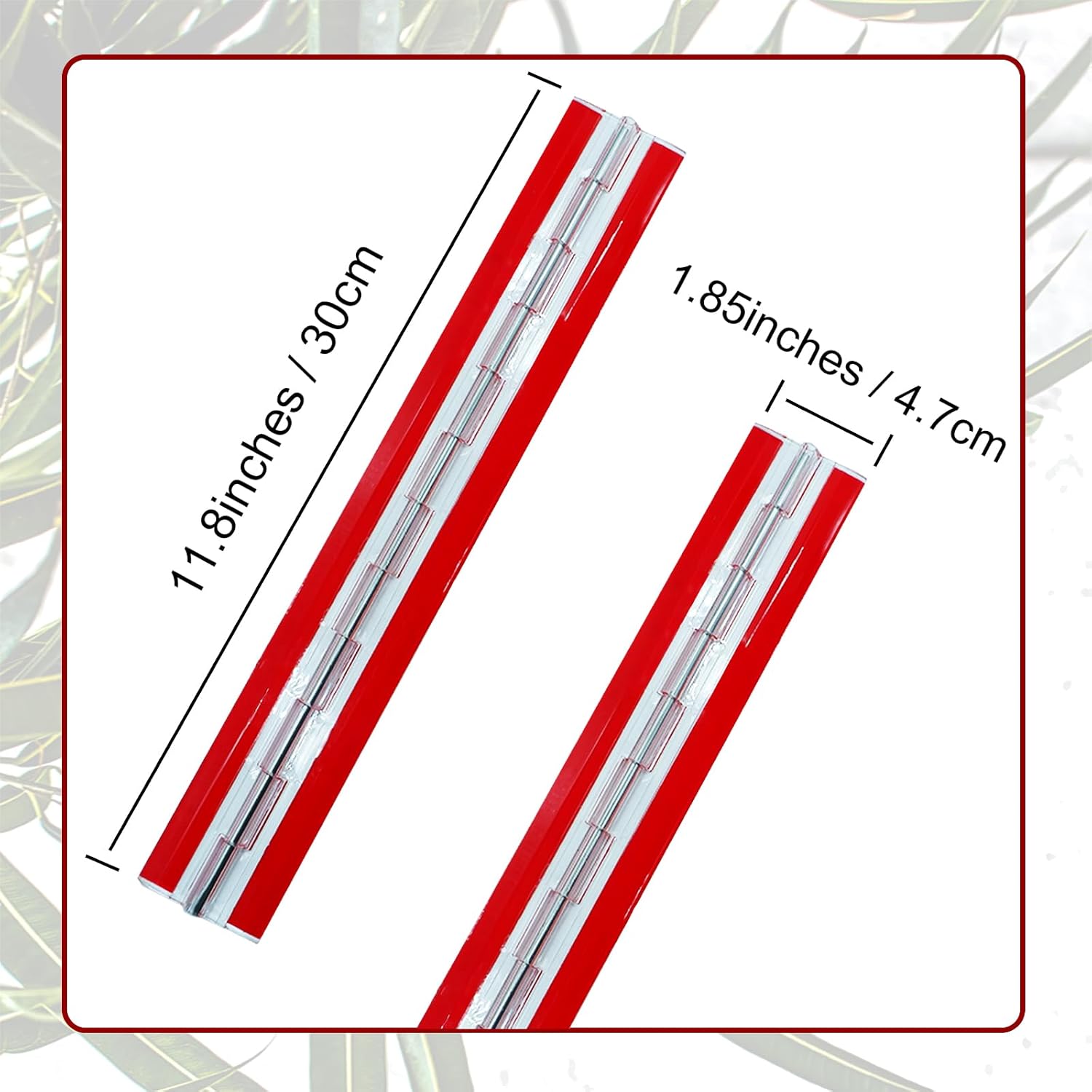 Normal Acrylic Hinge Transparent Folding Lightweight (300x42mm) - 2pcs