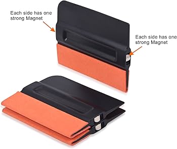 Vinyl Wrap Magnetic Squeegee Suede Felt With Magnet (10cm x 7.5cm) - 1pcs