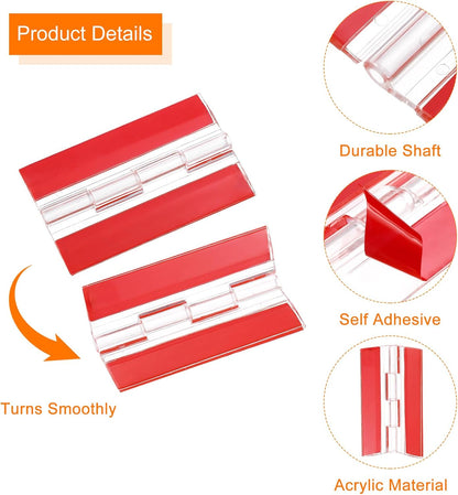 Normal Acrylic Hinge Transparent Folding Lightweight (100x42mm) - 4pcs