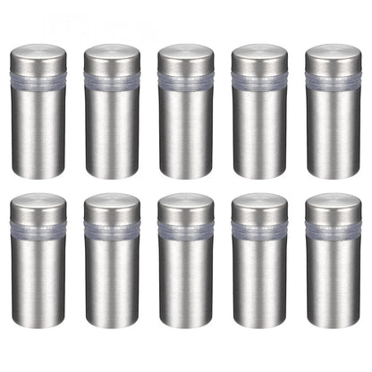 Wall Mount Acrylic Sign Standoff Screws Holders Glass Nails - 10pcs (12x25mm)