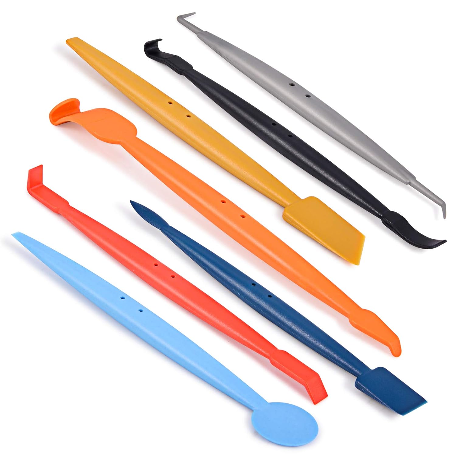 7 in 1 Set Wrap Stick Vinyl Magnetic Micro Squeegee Tool Kit for Car Wrapping and Window Tint Installing