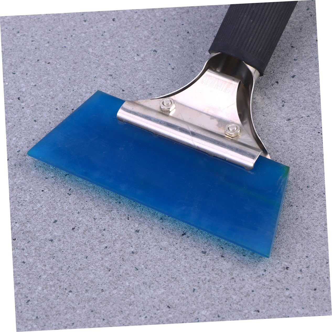 T-Handle Blue Squeegee (16 x 12.5cm) for Window Cleaning Car Glass Scraper with Non-Slip Handle for Removing Water Ice and from Mirrors and Flat Surfaces