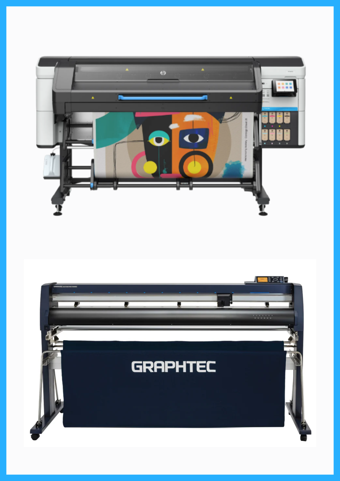 ON SALE - BUNDLE - HP Latex 730 64" Wide Format Printer - New + 64" Graphtec FC9000-160 Wide Cutter - New