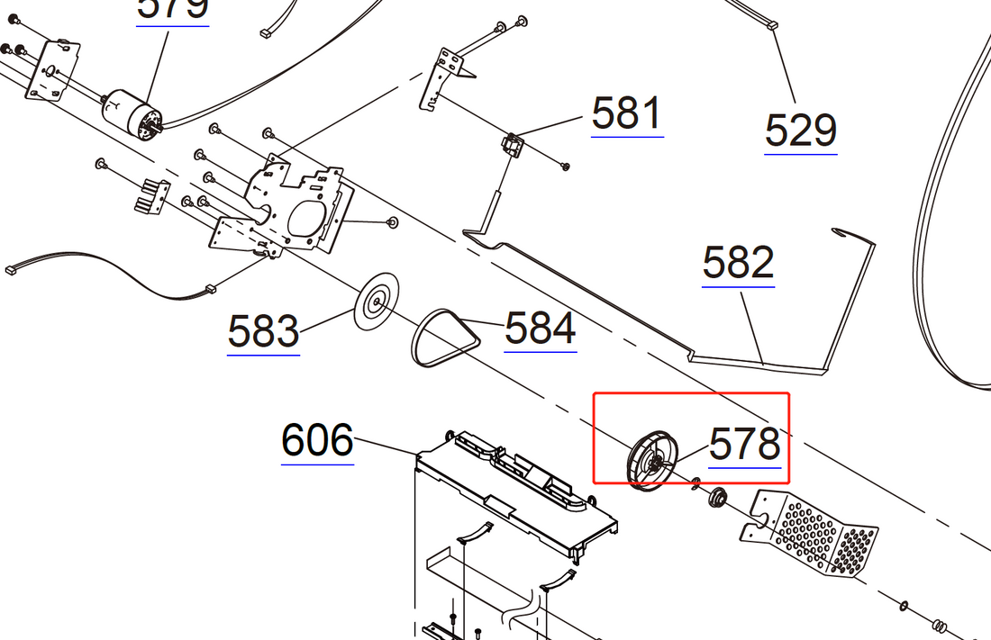 PULLEY PF, ASP for EPSON Pro P6000/P7000/P8000/P9000 P9500 7890/7700/7900 9700/9890/9900 - 1507817