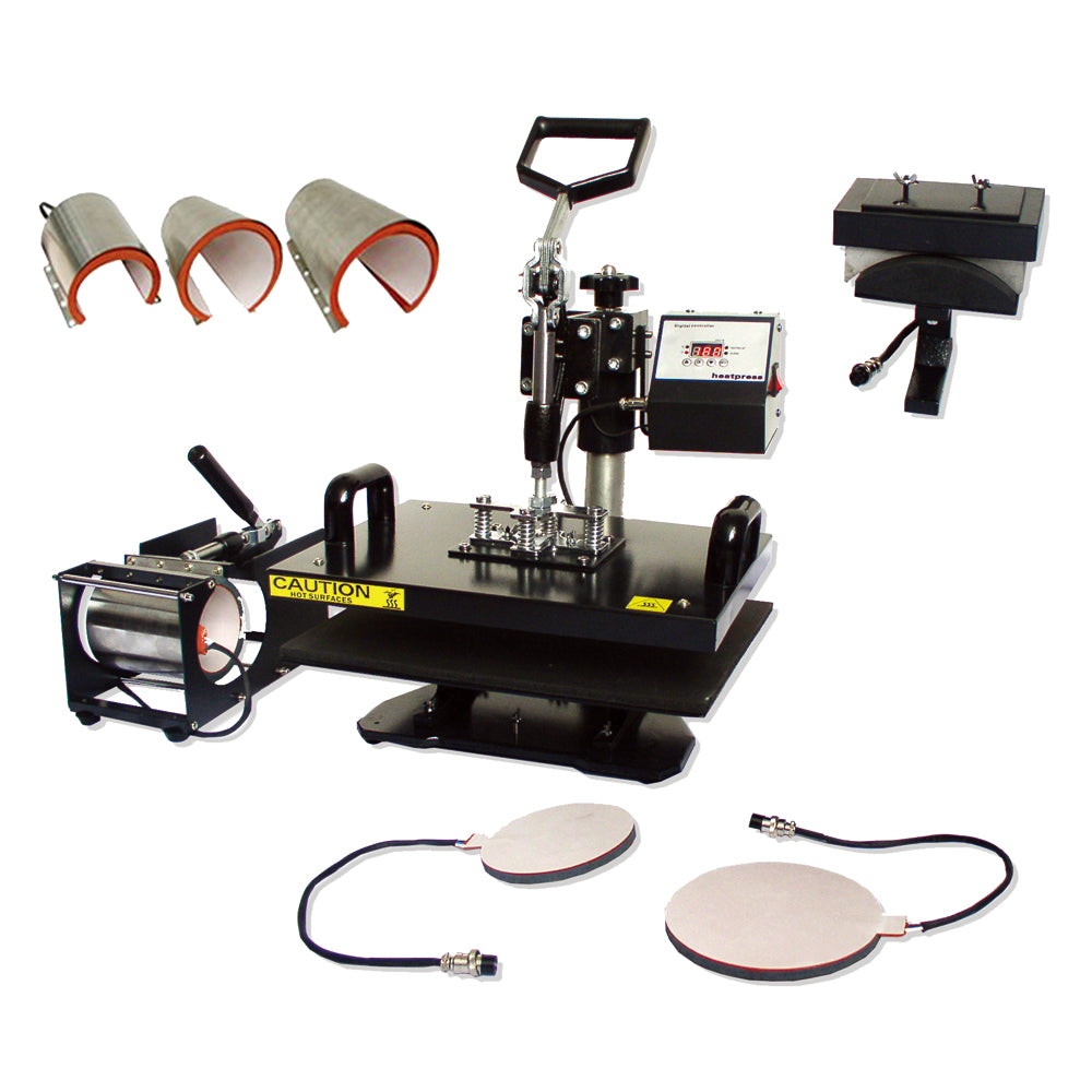 8 in 1 Combo Heat Press Machine Random Color 15.0" x 15.0" (380 x 380mm)