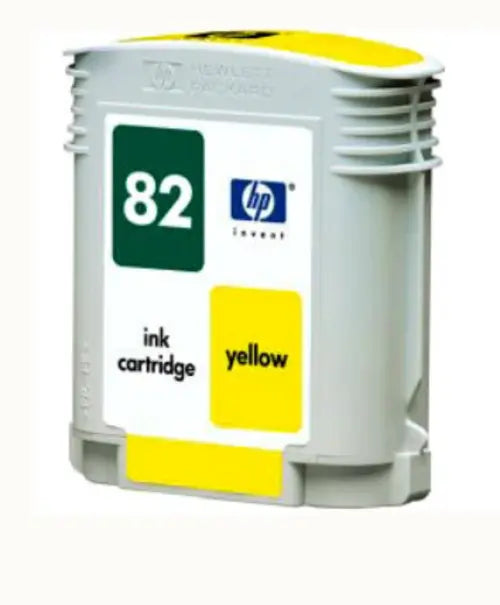 HP 82 OEM Yellow Ink Cartridge for the Designjet 500 and 800 - Partially Used (C4913A)