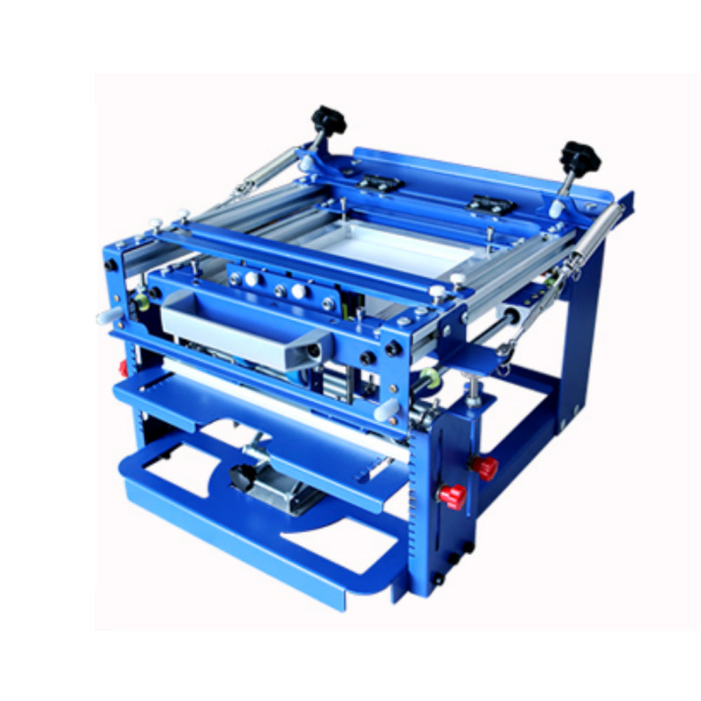 Manual Cylinder Curved Screen Printing Press for Cup / Mug / Bottle with 2 Free Frames (Diameter:3.15")
