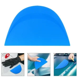 Window Tint Wrap Curve Squeegee / thin edge (optional Felt) - 13 x 8cm (3pcs)