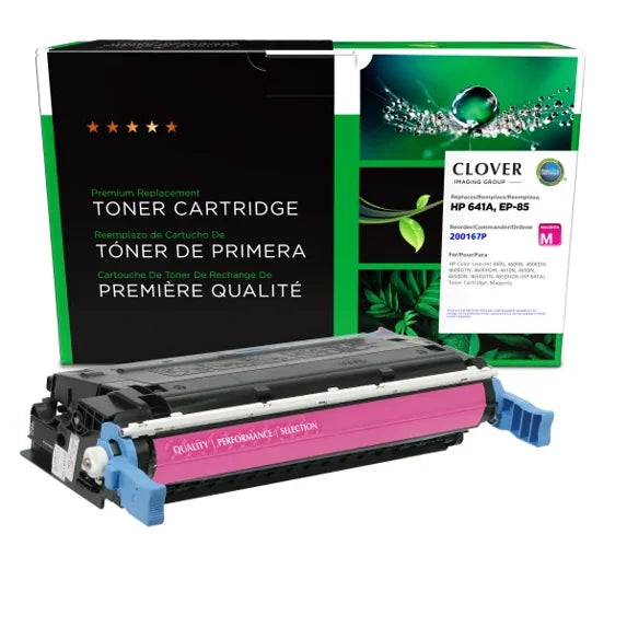 Clover Remanufactured Magenta Toner Cartridge for HP 641A (C9723A)