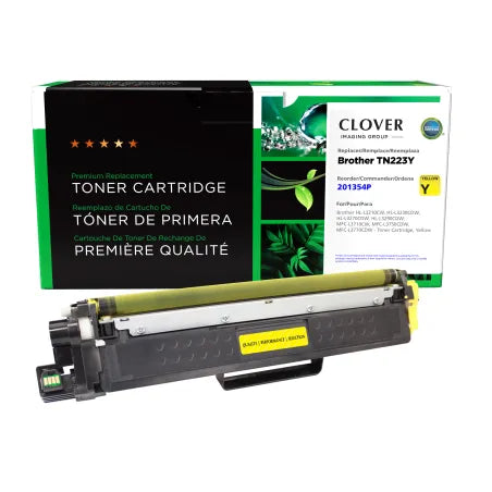 Clover Remanufactured Yellow Toner Cartridge for Brother TN223