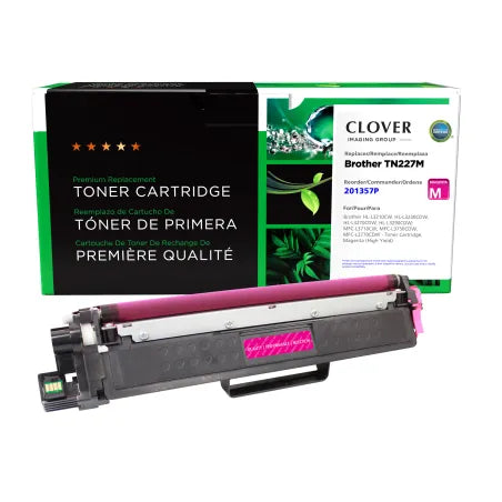 Clover Remanufactured High Yield Magenta Toner Cartridge for Brother TN227