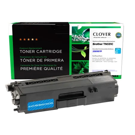 Clover Remanufactured Cyan Toner Cartridge for Brother TN331