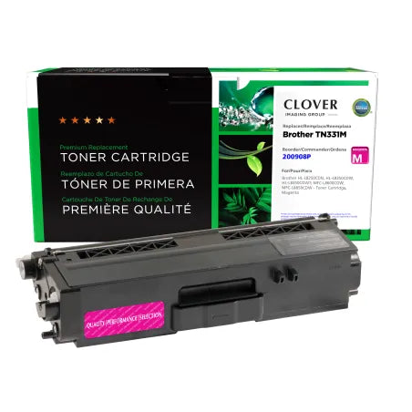 Clover Remanufactured Magenta Toner Cartridge for Brother TN331
