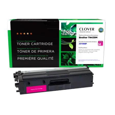 Clover Remanufactured Ultra High Yield Magenta Toner Cartridge for Brother TN439M