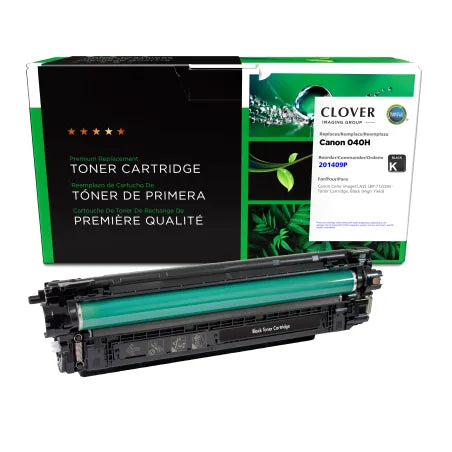 Clover Remanufactured High Yield Black Toner Cartridge for Canon 040H (0461C001)
