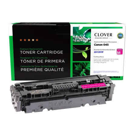 Clover Remanufactured Magenta Toner Cartridge for Canon 045 (1240C001)
