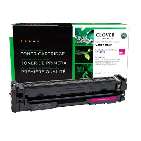 Clover Remanufactured High Yield Magenta Toner Cartridge for Canon 067HM (5104C001)