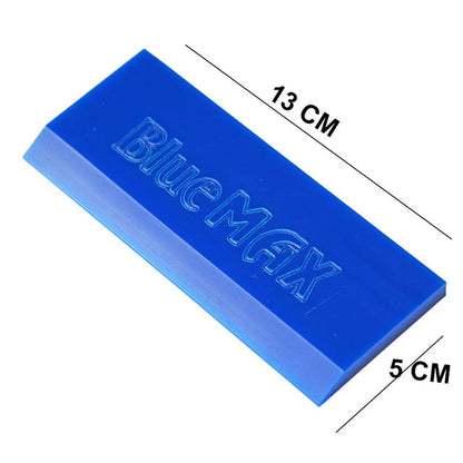 Long Handle Blue Max Squeegee for car window tinting and glass surfaces (20 x 13 cm) - Aluminium / Plastic