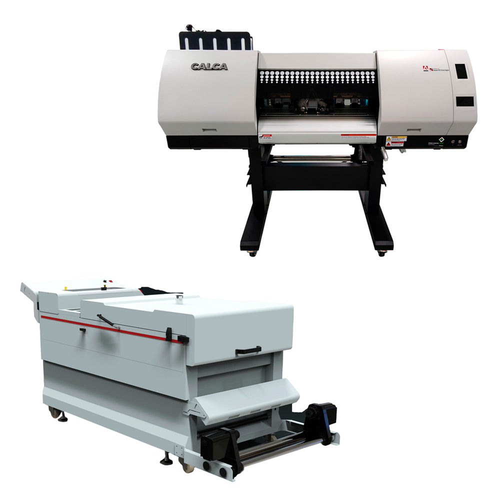 US Stock, CALCA Ultra PRO IV 24inch (600mm) DTF Printing System (Dual 4 I3200-A1 Heads, Automatic Recycling Powder Shaker and Dryer)