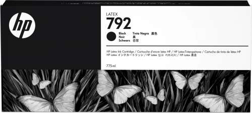 HP 792 Black Latex Ink Cartridge 775ml for Designjet L26500, L28500 - CN705A