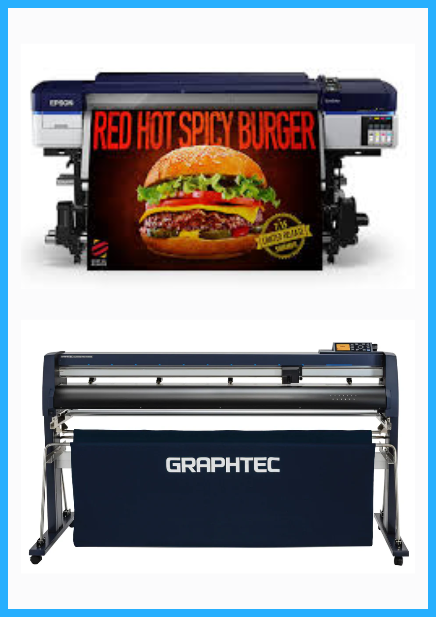 ON SALE - BUNDLE - Epson SureColor S40600 Production Edition - Refurbished (1 Year Warranty) + 64&quot; Graphtec FC9000-160 Vinyl Cutting Plotter - Refurbished (1 Year Warranty)