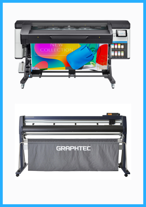 BUNDLE - HP Latex 700 64" Wide Format Printer + 64" Graphtec FC9000-160 Wide Cutter