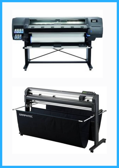 BUNDLE - HP Latex 315 54" Printer - Refurbished (90 Days Warranty) + 54" Graphtec FC8000-130 Vinyl Cutting Plotter - Refurbished (90 Days Warranty)