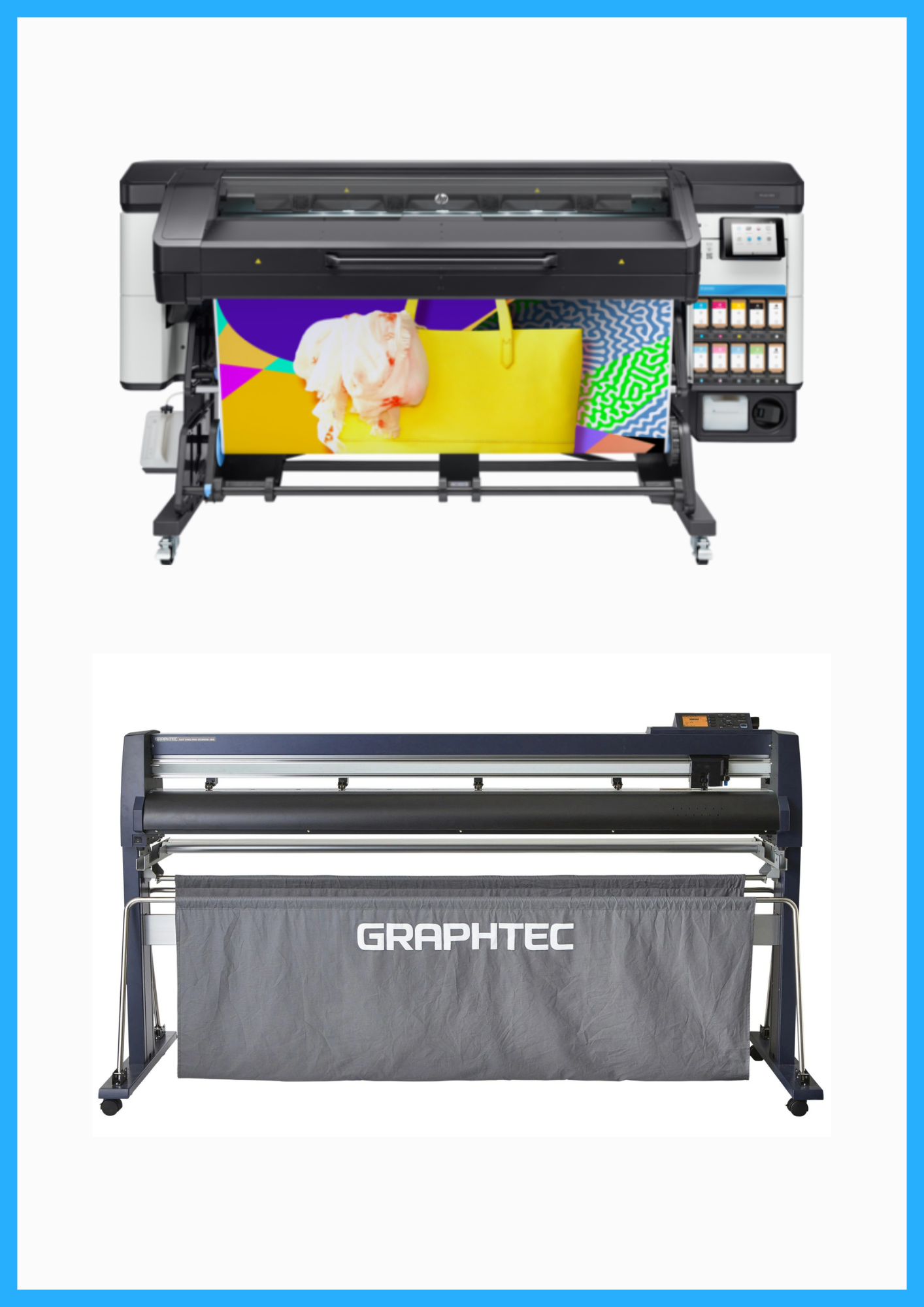 ON SALE - BUNDLE - HP Latex 700W 64" Wide Format Printer - Y0U23A / Refurbished (1 Year Warranty) + 64" Graphtec FC9000-160 Wide Cutter - New