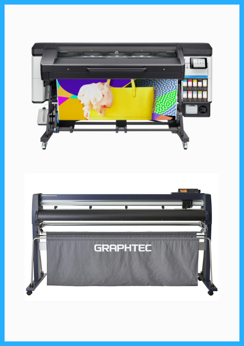 BUNDLE - HP Latex 700W 64" Wide Format Printer + 64" Graphtec FC9000-160 Wide Cutter