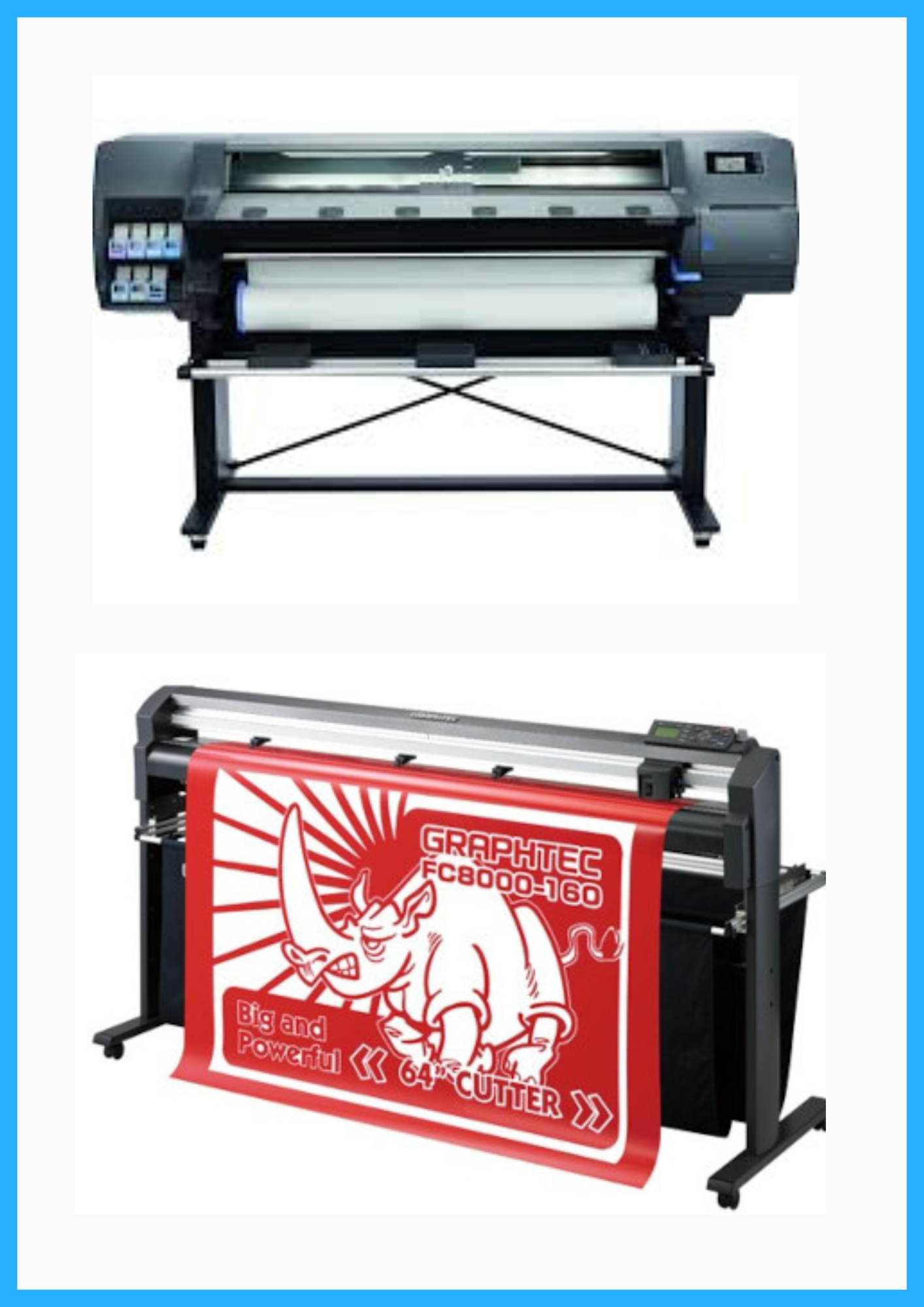 ON SALE - BUNDLE - HP Latex 315 54&quot; Printer - Refurbished (90 Days Warranty) + 64&quot; Graphtec FC8000-160 Vinyl Cutting Plotter - Refurbished (90 Days Warranty)
