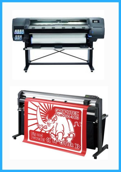 BUNDLE - HP Latex 315 54" Printer - Refurbished (90 Days Warranty) + 64" Graphtec FC8000-160 Vinyl Cutting Plotter - Refurbished (90 Days Warranty)