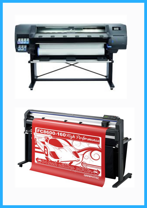 BUNDLE - HP Latex 315 54" Printer - Refurbished (90 Days Warranty) + 64" Graphtec FC8600-160 High Performance Vinyl Cutting Plotter - Refurbished (90 Days Warranty)