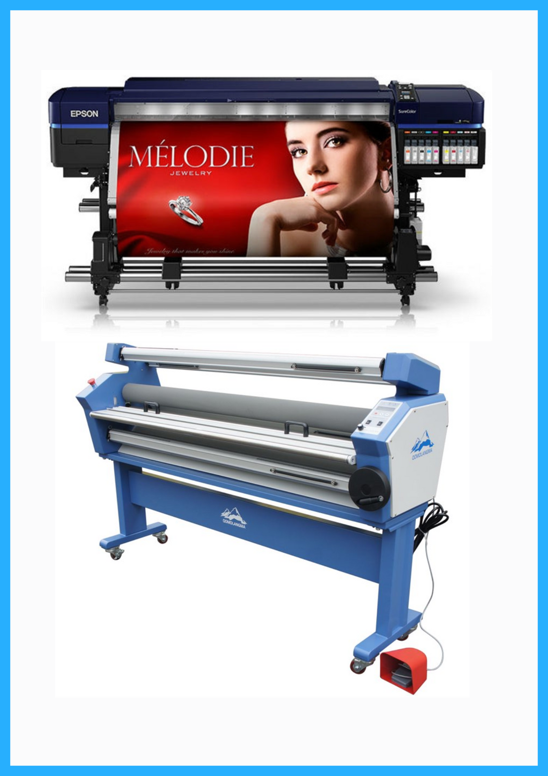 ON SALE - BUNDLE - Epson Surecolor S80600 Production Edition 64&quot; Solvent Printer (Refurbished) + Upgraded Ving 63&quot; Wide Format Cold Laminator (New)
