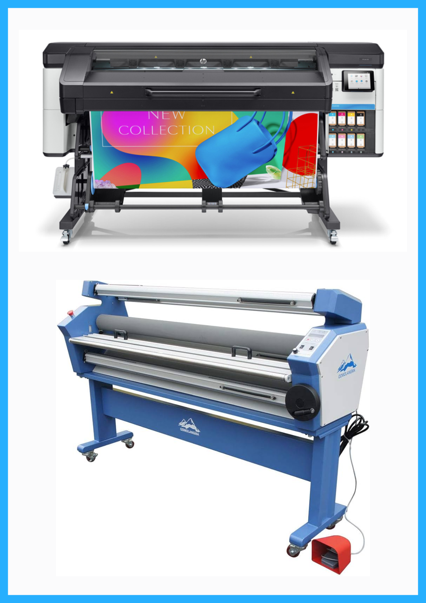ON SALE - BUNDLE - HP Latex 700 64" Wide Format Printer - Refurbished (1 Year Warranty) + 55" Full-Auto Wide Format Cold Laminator with Heat Assisted - New
