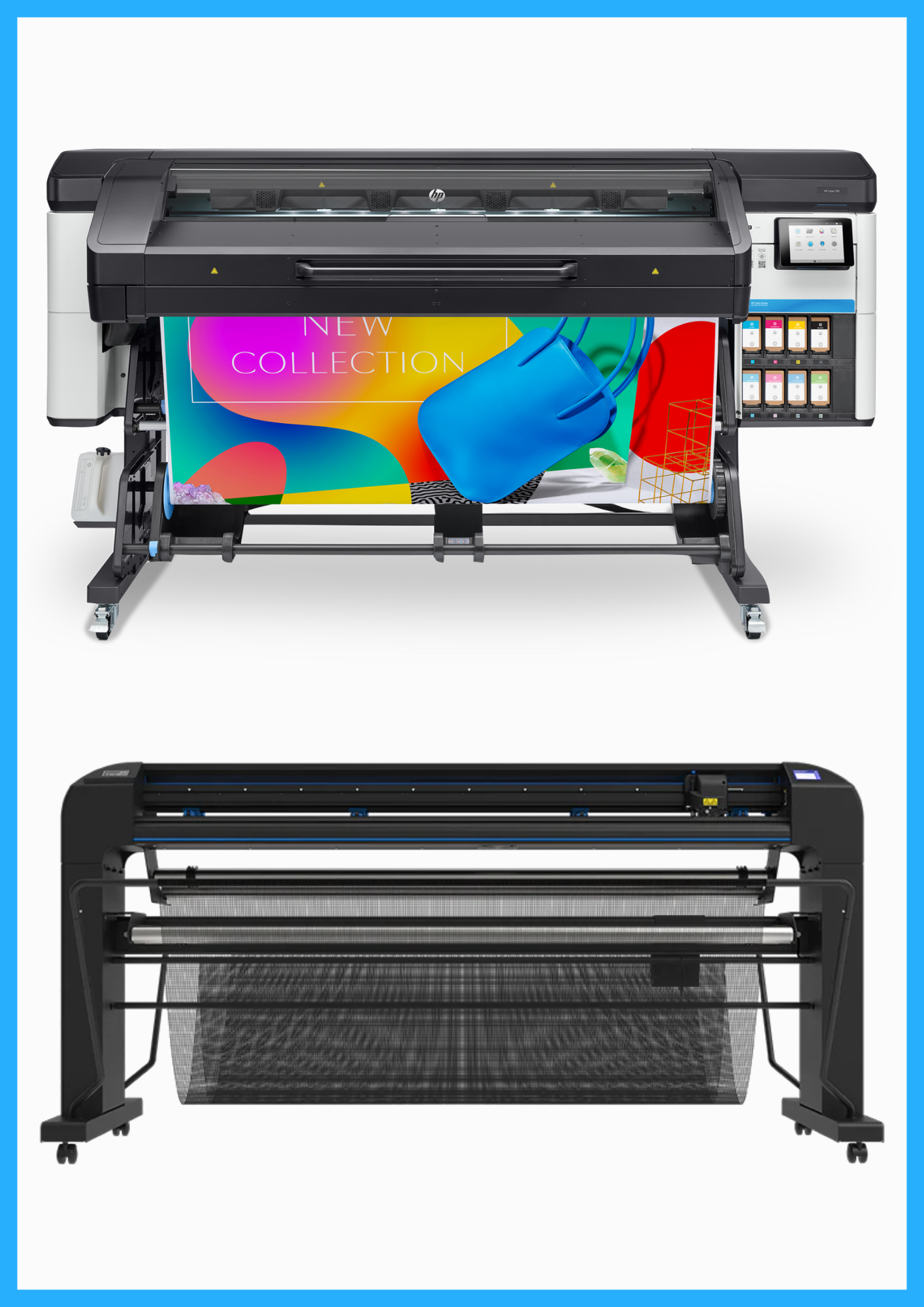 ON SALE - BUNDLE - HP Latex 700 64" Wide Format Printer - Refurbished (90 Days Warranty) + Summa S Class 3 T160 62" Vinyl Cutter (S3T160) - New