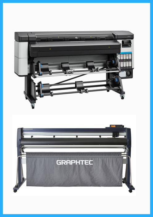 BUNDLE - HP Latex 630 W 64" Printer + 64" Graphtec FC9000-160 Wide Cutter