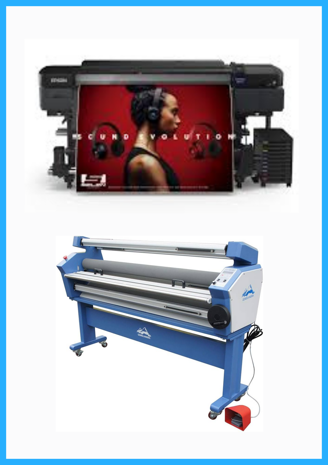 ON SALE - BUNDLE - Epson SureColor S80600L 64&quot; Solvent Printer - Refurbished (1 Year Warranty) + 63&quot; Full-auto Wide Format Cold Laminator, with Heat Assisted