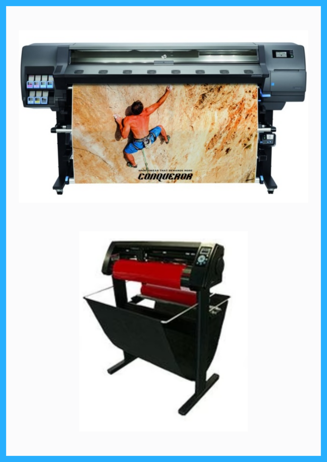 ON SALE - BUNDLE - HP Latex 335 64&quot; Large-Format Printer - Refurbished (90 Days, 1, 2, 3 or 4 Years Warranty) + 53&quot; 3 Arms Contour Cut Vinyl Cutter W/ Vinylmaster Cut Software