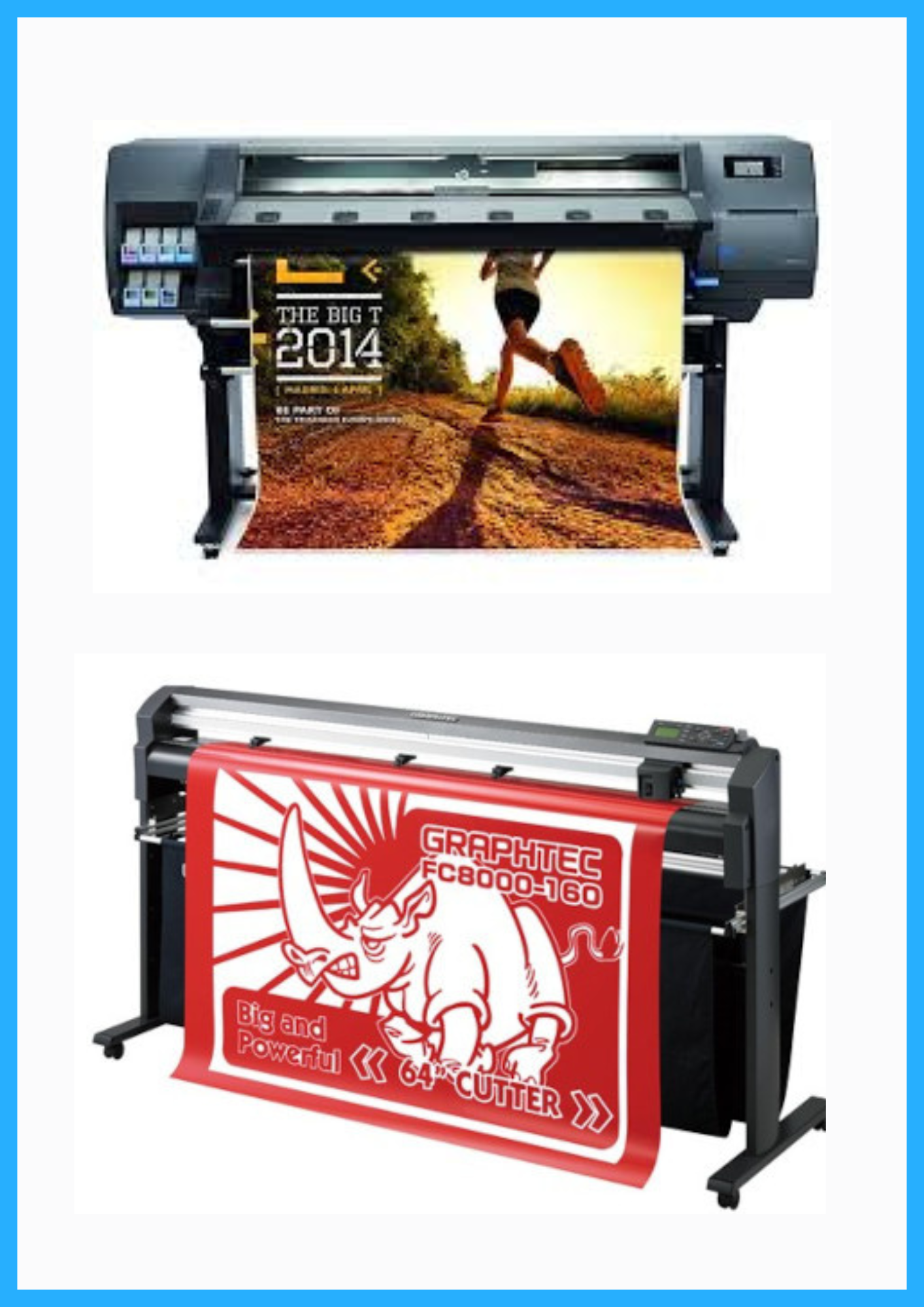 ON SALE - BUNDLE - HP Latex 310 54&quot; - Refurbished (90 Days Warranty) + 64&quot; Graphtec FC8000-160 Vinyl Cutting Plotter - Refurbished (90 Days Warranty)