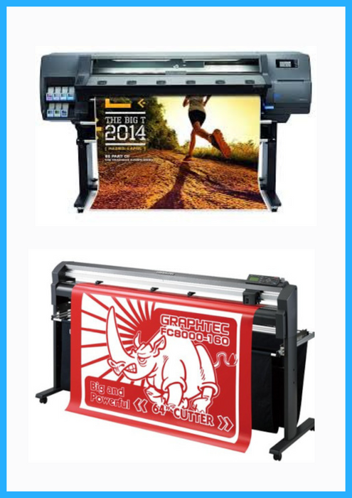 BUNDLE - HP Latex 310 54" - Refurbished (90 Days Warranty) + 64" Graphtec FC8000-160 Vinyl Cutting Plotter - Refurbished (90 Days Warranty)