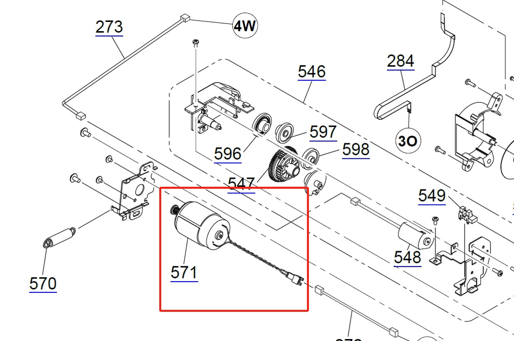 EPSON SureLab D1000 D1050 D1070 PF Motor - 2210996