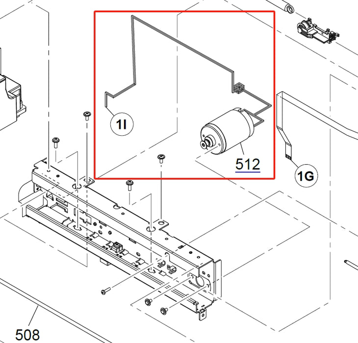 EPSON SureLab D500 D550 D570 CR Motor - 1888391