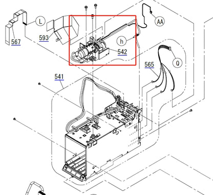 DECOMPRESSION PUMP ASSY for EPSON SureLab D700 D800 D850 D870 - 1826721 / 1712351