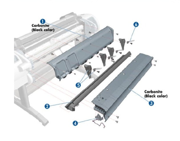 Clean Out Assembly (Carbonite) for the HP DesignJet T2300 44-in Series (CN727-60047)