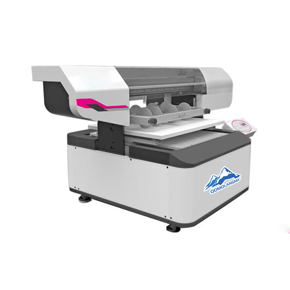 40 x 60 Digital White Ink and Color Ink Cylinder Printing Flatbed UV Printer